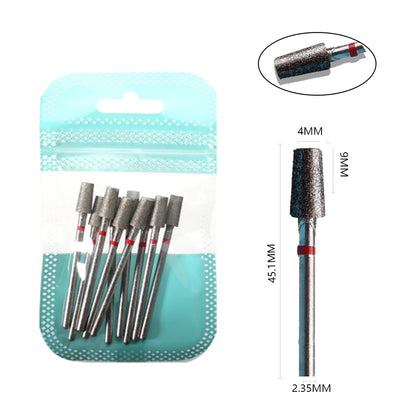 Ultimate 10-delige Diamanten Vijl Bit Set voor Perfecte Manicure & Pedicure met Elektrische Machine - Inclusief Borstel en Freesgereedschap