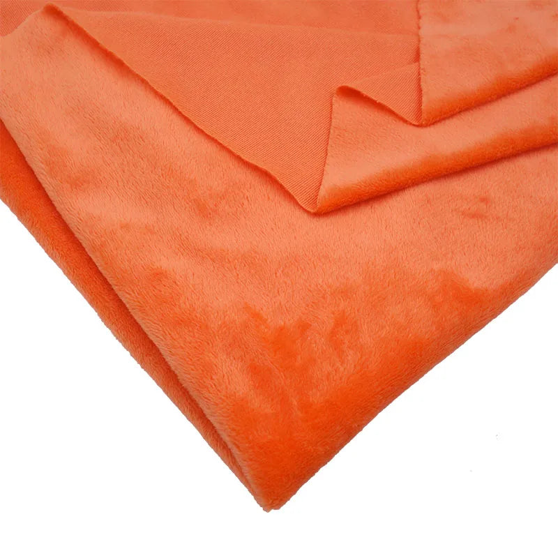 Super Soft Plush Minky Fabric Solid Color Fleece for Dolls Toys DIY Sewing Patchwork Home Textile