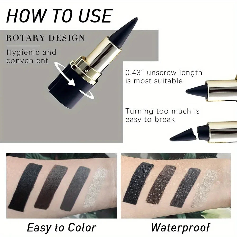 Dubbel Set van Zwarte & Bruine Gel Eyeliner Pencils - Waterdichte Oogmake-up Sticks voor Moeiteloze, Ongelooflijke Looks!