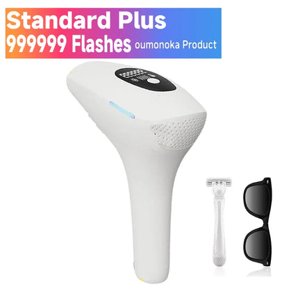 Revolutionair IPL Laser Haarverwijderingsapparaat – Dubbel-functionele Haarsnijder & Vibrerende Scheerapparaat voor Mannen en Vrouwen, Perfect voor Gezichtshaarverwijdering!