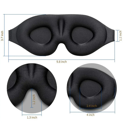 3D Gecontourde Slaap Oogmasker - Ultieme Lichtblokkerende Ontspanning voor Mannen en Vrouwen