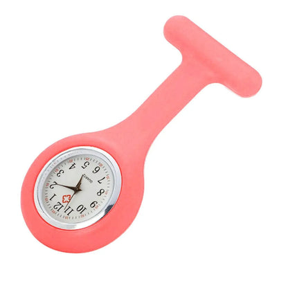 Stijlvolle Dames Pocketwatch met Digitale Weergave - Clip-On Analoge Klok Verpleegster Broche Speld Elektrische Mode Horloge