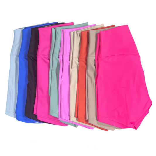 Hoge taille ultra- comfortabele yoga short met sneldrogende functie voor dames - perfect voor fitness, hardlopen en fietsen, met een heupliftend effect!