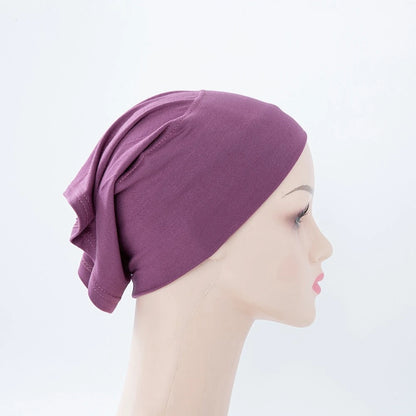 Chic en Stijlvol 56-Kleurige Vrouwen Binnen Hijab Tube Muts - Premium Bamboe Jersey Onderheadscarf voor Moslim Mode