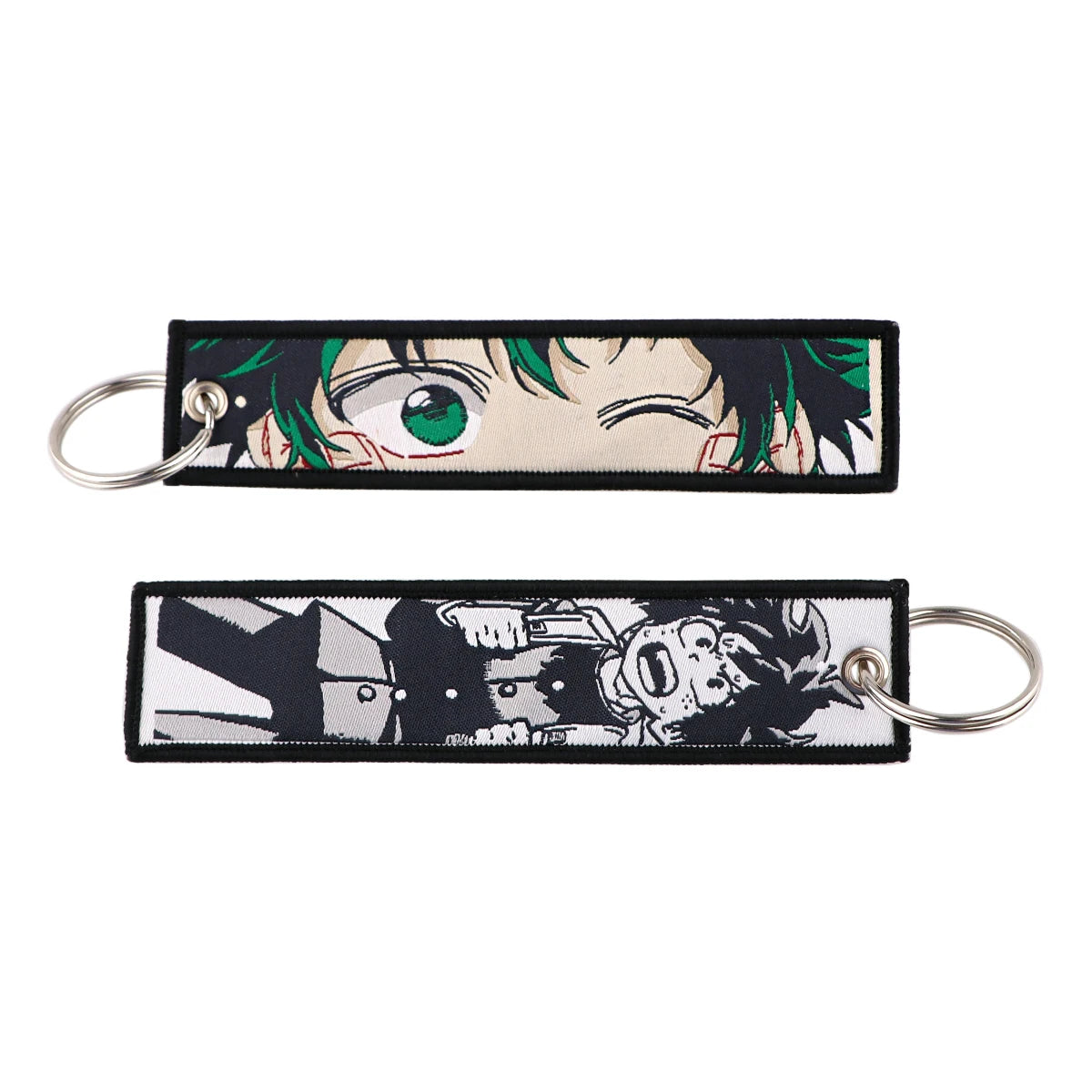 Stijlvolle Japanse Anime Geborduurde Sleutelhangers – Perfecte Sleuteltags voor Motorfietsen, Auto's en Rugzakken – Trendy Sleutelhanger Cadeaus voor Vrienden!