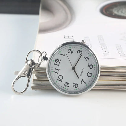 Charmante Vintage Pocket Watch Sleutelhanger Afstandsbediening Klok – Perfect voor Studenten en Medische Professionals!
