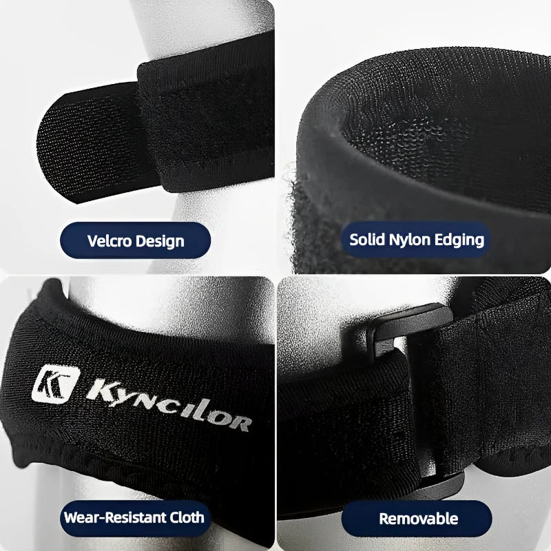 Verstelbare Knieschijf Steunband met Compressiepad - Ultiem Comfort voor Basketbalfans!