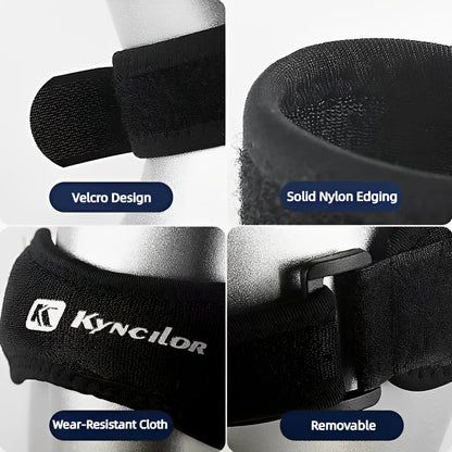 Verstelbare Knieschijf Steunband met Compressiepad - Ultiem Comfort voor Basketbalfans!