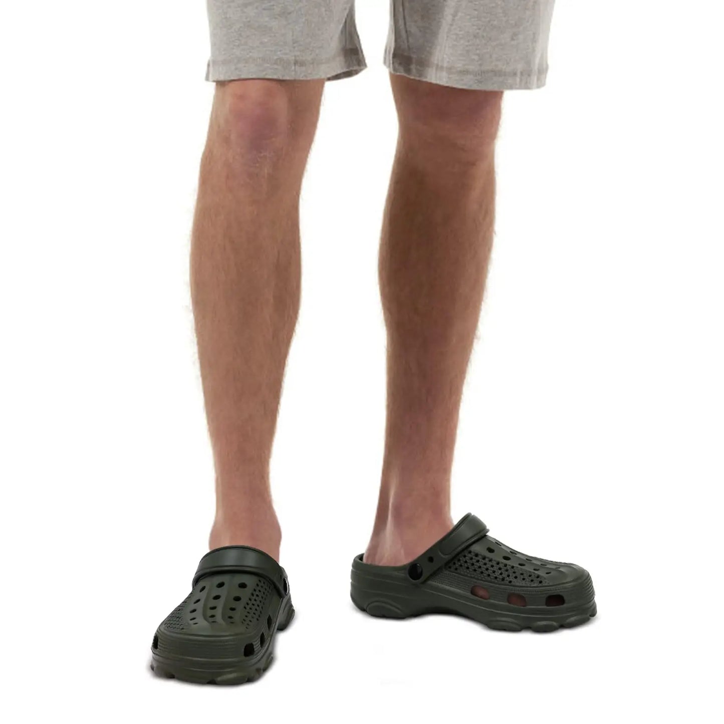 Comwarm Heren Ademend Klompen en Sandalen - Comfortabele Antislip Strand- en Tuinvoetwear voor Binnen- en Buitensporten