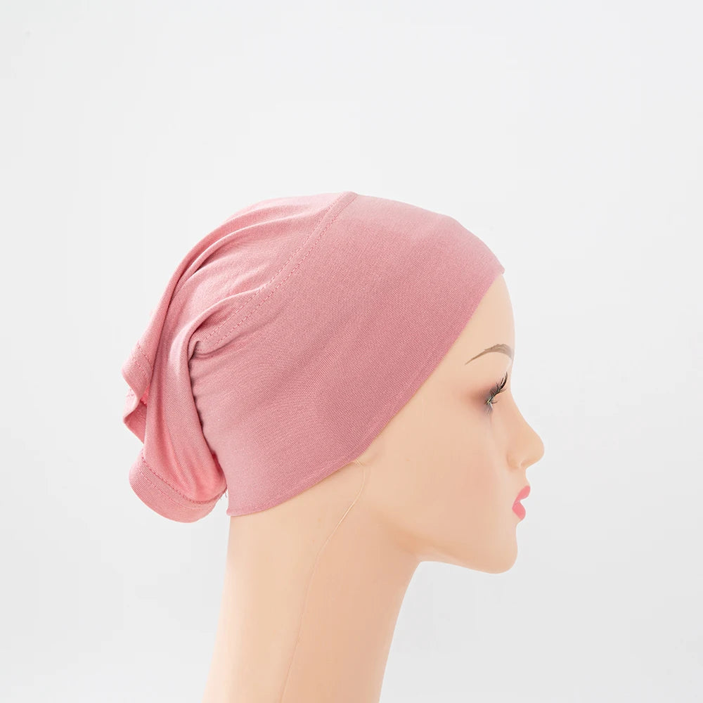 Chic en Stijlvol 56-Kleurige Vrouwen Binnen Hijab Tube Muts - Premium Bamboe Jersey Onderheadscarf voor Moslim Mode