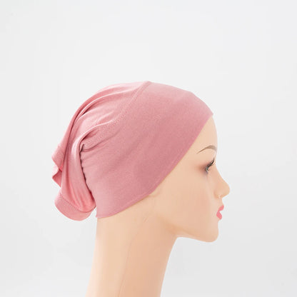 Chic en Stijlvol 56-Kleurige Vrouwen Binnen Hijab Tube Muts - Premium Bamboe Jersey Onderheadscarf voor Moslim Mode