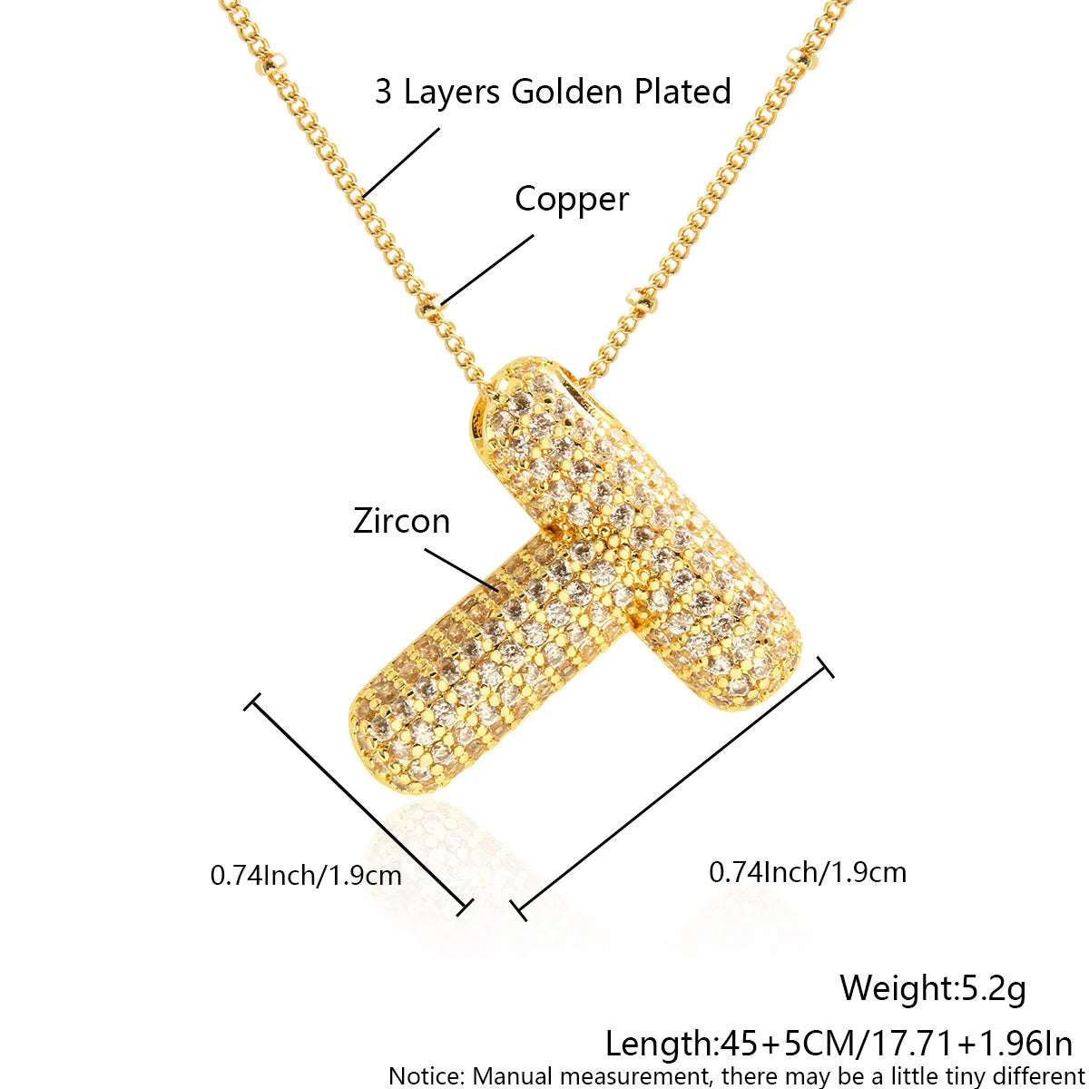 Prachtige Luxe Zirkon Kristal 26 Engelse Letters RVS Kettingen voor Vrouwen – Trendy Choker Ketting Sieraden Groothandel