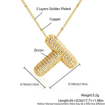Prachtige Luxe Zirkon Kristal 26 Engelse Letters RVS Kettingen voor Vrouwen – Trendy Choker Ketting Sieraden Groothandel