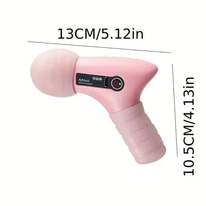Ultieme Diepe Weefsel Massagepistool - USB Oplaadbaar, Draagbare Volledige Lichaams Spierontspanning, 4-Snelheid Verstelbare Fascie Massageapparaat in Chic Roze en Zwart