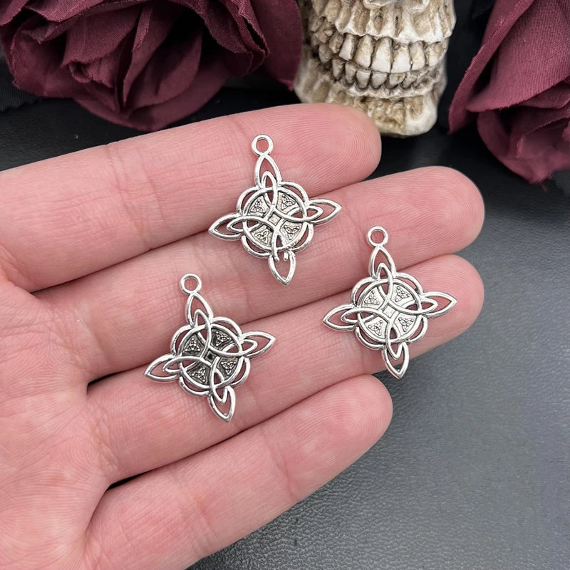 Celtic Knot Charm Triquetra Pendant Silver Jewelry Making Supply