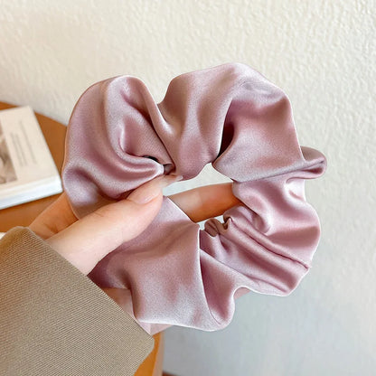Chique Franse Zijde Haaraccessoires voor Vrouwen - Getextureerde Satijnen Scrunchies en Haartjes voor Stijlvolle Uiterlijk