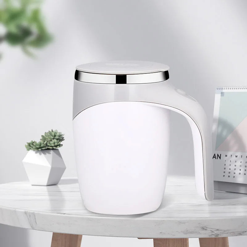 Revolutionaire Elektrische Roerbeker – Oplaadbare, Draagbare RVS Koffiemixer met Magnetische Rotatie voor Moeiteloze Thuisgenot