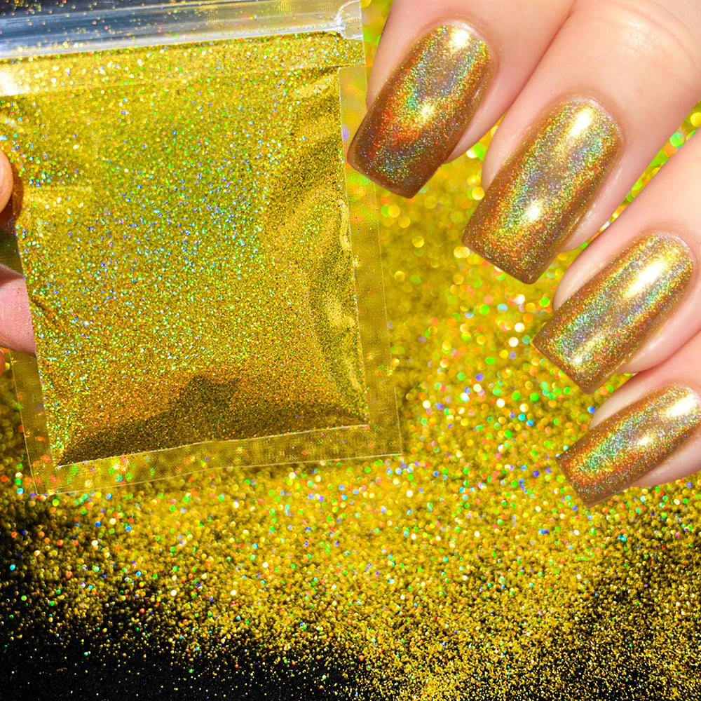 10g Blauw Groene Gloei-in-het-Donker Nagelpoeder - Luminieuze Pigmentstof voor Indrukwekkende Sieraden en Knutsel Decoraties