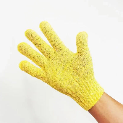 Verwen uzelf in luxe: Zachte exfoliërende badhandschoenen en rugschrobber set voor een verfrissende douche-ervaring thuis of in het hotel