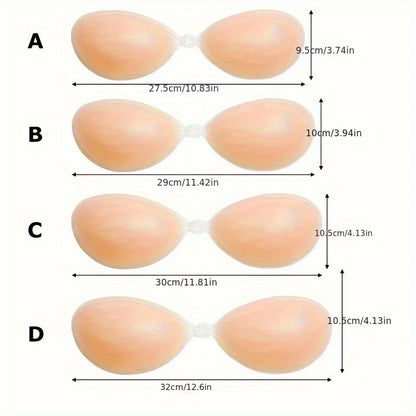 Verbeterde Siliconen Onzichtbare Push-Up Beha met Verdikte Borstkussen - Strapless Ondergoed voor Ultiem Comfort