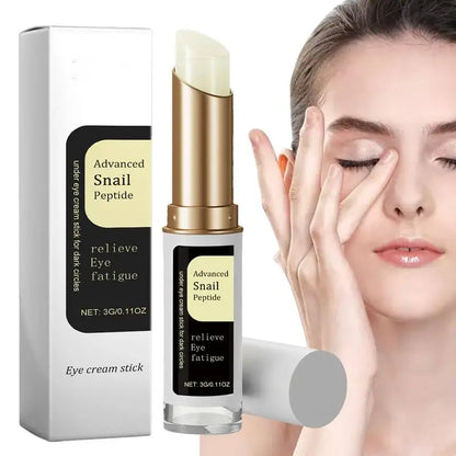 Verfrissende Slakkenpeptide Oogcrème Stick voor Donkere Kringen en Oogzakken – Verstevigende, Verhelderende en Voedende Anti-Aging Hydrator