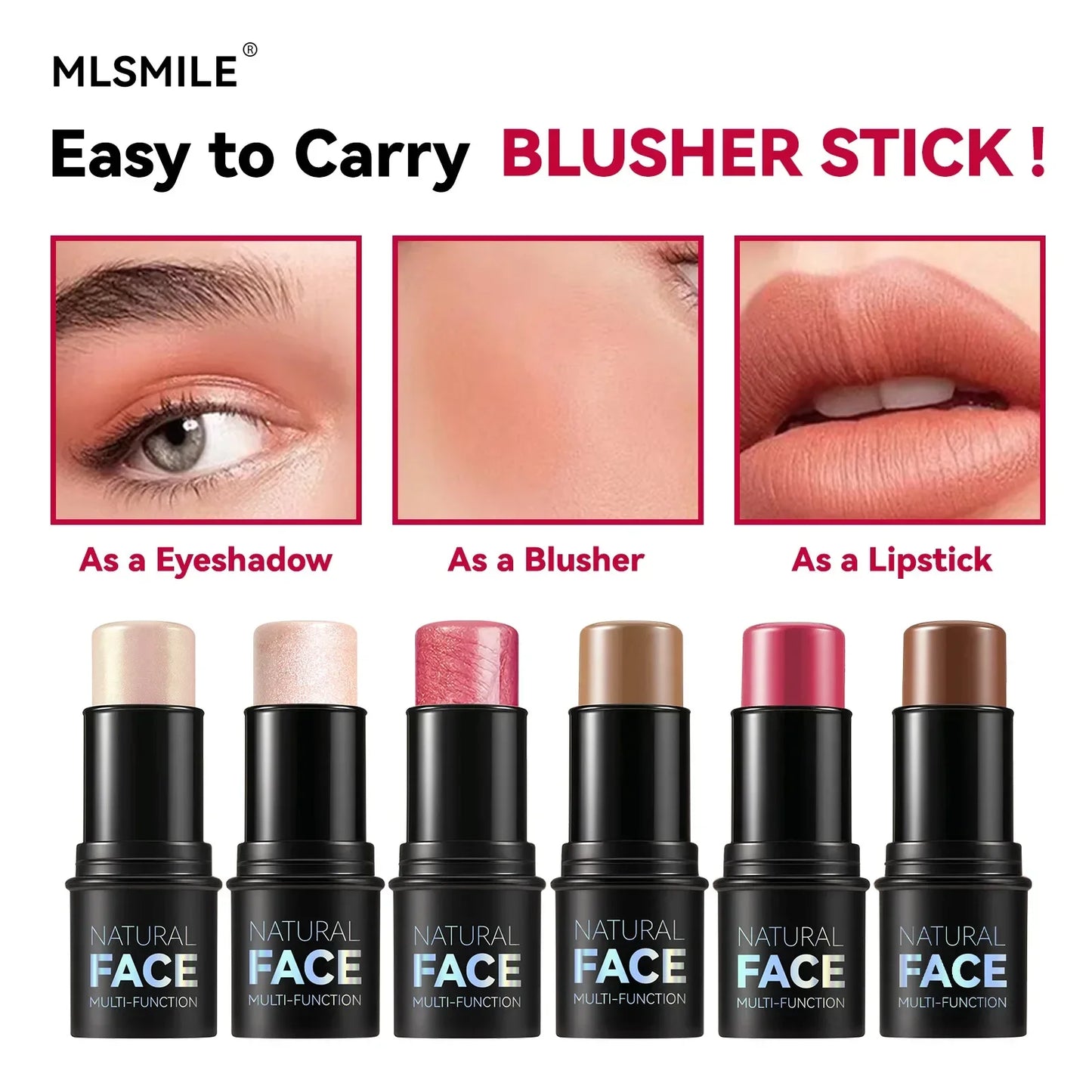 Veelzijdige Make-up Contouring Bronzer Stick - All-in-One Highlighter, Verhelderende Blush en Concealer Crème!