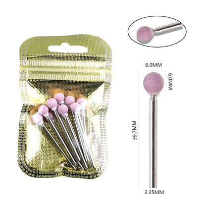 Ultimate 10-delige Diamanten Vijl Bit Set voor Perfecte Manicure & Pedicure met Elektrische Machine - Inclusief Borstel en Freesgereedschap