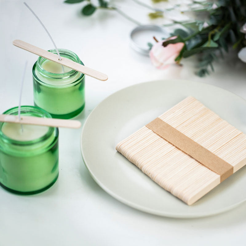 Wooden Candle Wick Holders with Hole Wick Centering Tool for DIY Candle Making Supplies
