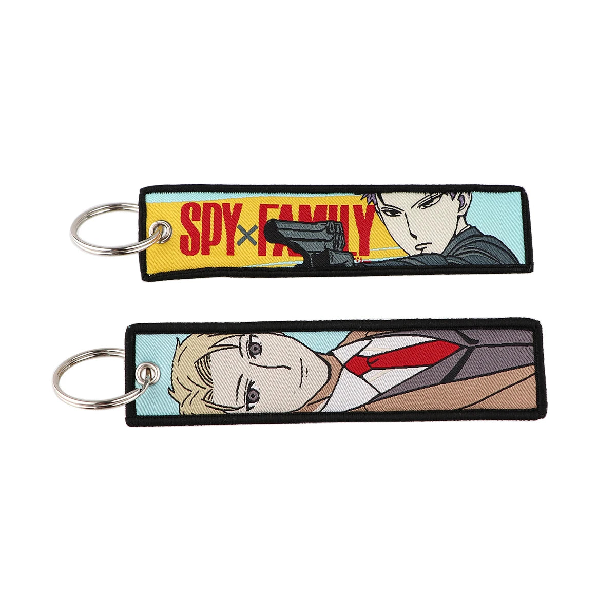 Stijlvolle Japanse Anime Geborduurde Sleutelhangers – Perfecte Sleuteltags voor Motorfietsen, Auto's en Rugzakken – Trendy Sleutelhanger Cadeaus voor Vrienden!
