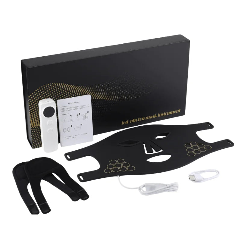 Verjong uw huid met onze multi-golfbreedte rode lichttherapie masker – 460nm, 660nm, & 850nm LED schoonheidsapparaat voor een jeugdige, stralende huid en rimpelherstel!