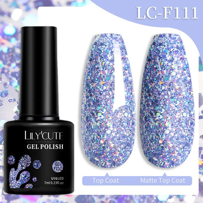 LILYCUTE 7ML Snelle-Extensions Nagelgel - Semi-permanente Acryl Kristalwit & Helder Nude Nagellak voor Prachtige UV Opbouw
