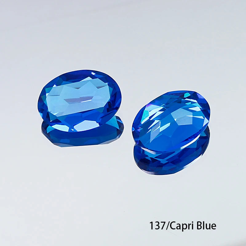 Oval K9 Crystal Pointback Rhinestones 10x14mm 13x18mm Glass Fancy Stones for Jewelry Making Nail Art Garment Decor