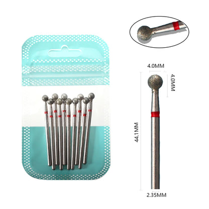 Ultimate 10-delige Diamanten Vijl Bit Set voor Perfecte Manicure & Pedicure met Elektrische Machine - Inclusief Borstel en Freesgereedschap