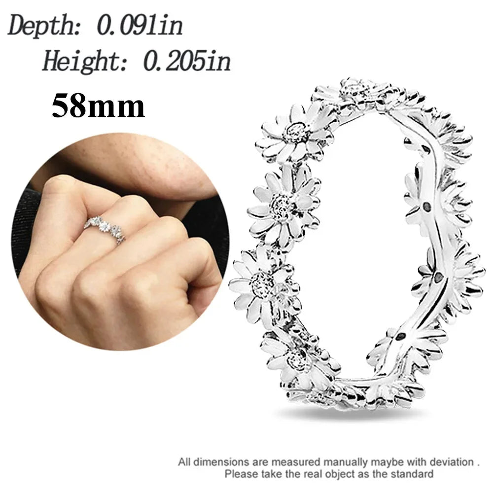 925 Sterling Silver Cherry Blossom Charm Pink Flower Bead Fit Bracelets DIY Jewelry Gift for Women