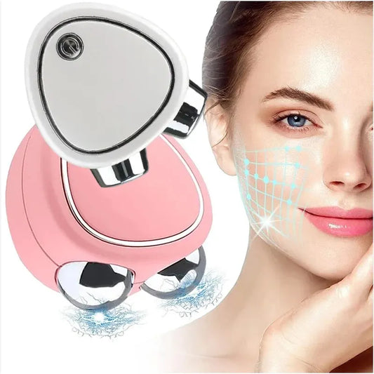Revitaliseer je huid: 3D microcurrent elektrische gezichtsmassager met 3 standen - mini anti-aging apparaat voor thuisgebruik