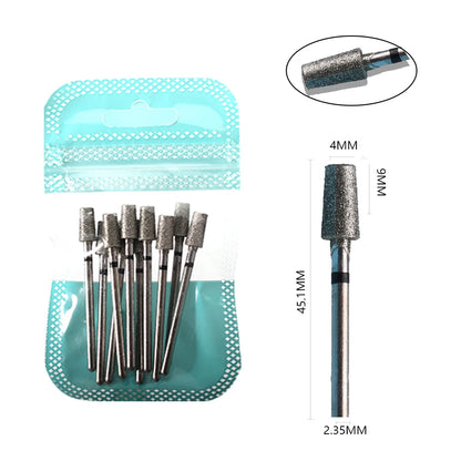 Ultimate 10-delige Diamanten Vijl Bit Set voor Perfecte Manicure & Pedicure met Elektrische Machine - Inclusief Borstel en Freesgereedschap