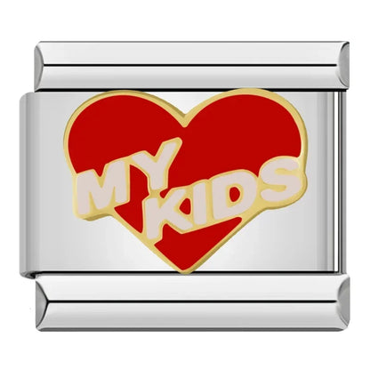 Charmante Liefde Eenhoorn & Olifant Vriendschap Bedels voor Vader - Perfect 9mm RVS Armband Sieraad Kit DJ026