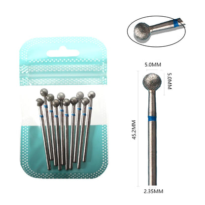 Ultimate 10-delige Diamanten Vijl Bit Set voor Perfecte Manicure & Pedicure met Elektrische Machine - Inclusief Borstel en Freesgereedschap