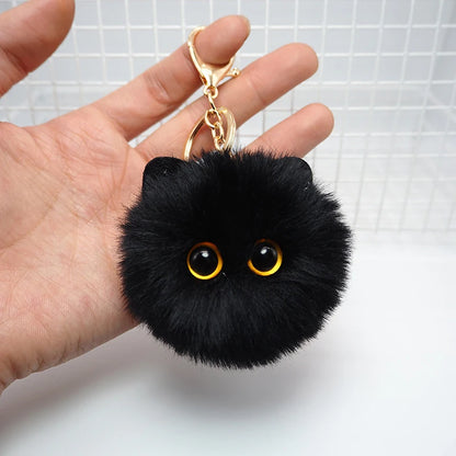 Schattige Pluche Kat Sleutelhanger - Charmante Cartoon Pop Pendant voor Dames en Meisjes Tassen, Autosleutels, en een Perfect Cadeau Accessoire voor Kinderen