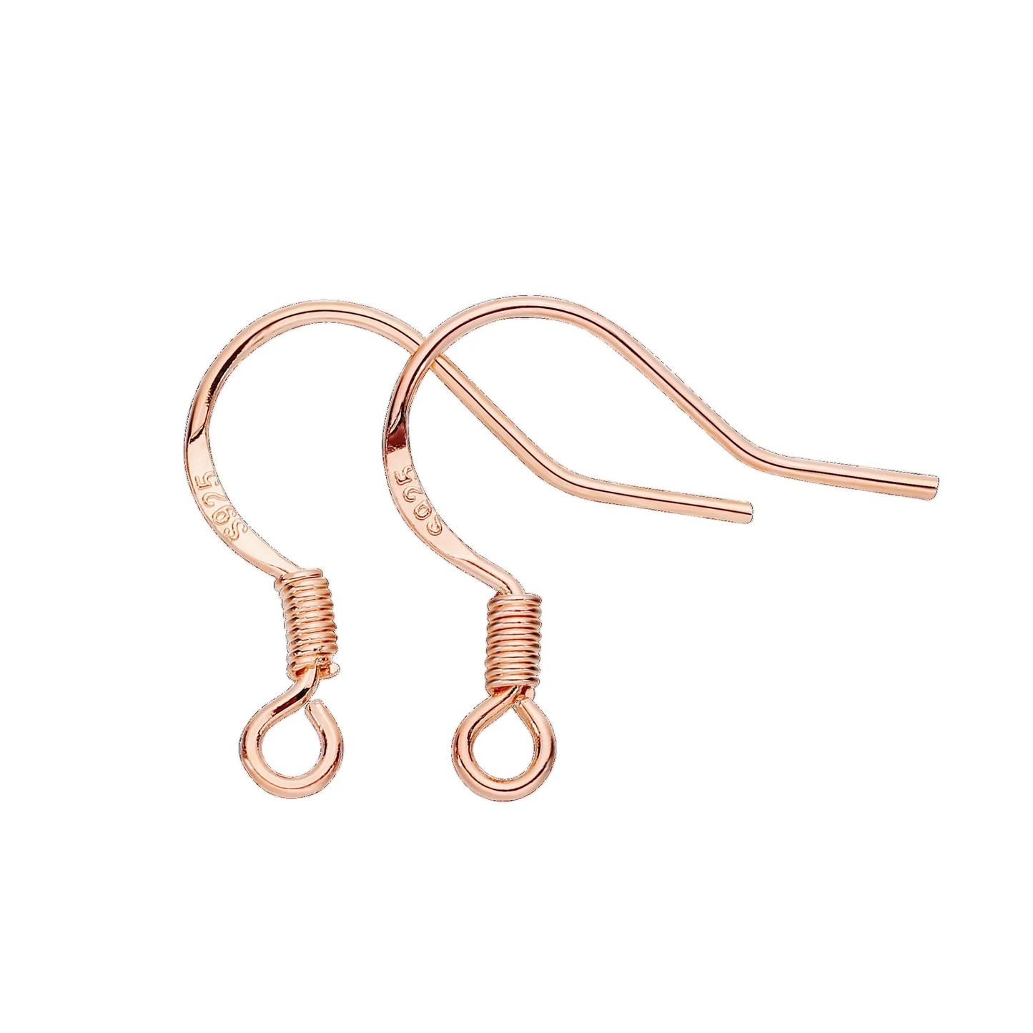 925 Sterling Silber Ohrhaken 100 Stück Ohrring Haken für DIY Schmuckherstellung Bastelbedarf