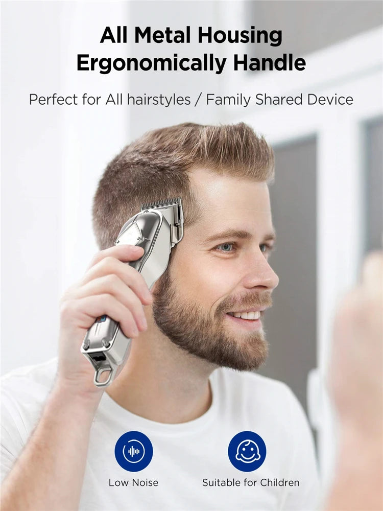 Professionele Limural Haarknippers voor Mannen - Compleet Haarsnit en Baardtrimset met Draadloze T-blade voor Nauwkeurige Verzorging