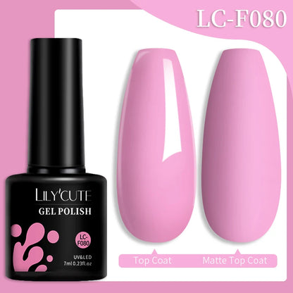 LILYCUTE 7ML Snelle-Extensions Nagelgel - Semi-permanente Acryl Kristalwit & Helder Nude Nagellak voor Prachtige UV Opbouw