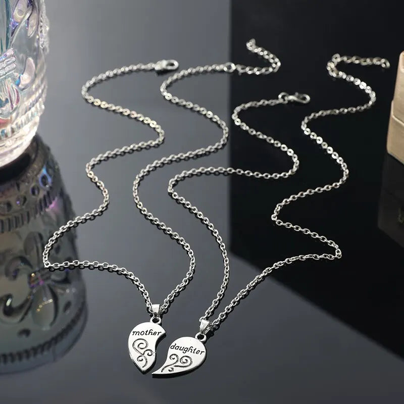 Charmante Antiek Zilver Sieraden Set voor Moeders en Dochters: Een Mooie Expressie van Liefde en Stijl