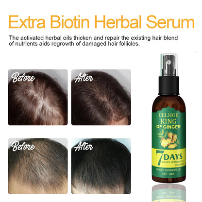 Revitaliseer je haar met Ginger Care Groei Essentie: Voedende Spray voor Hoofdmassage en Ultieme Haarherstel!