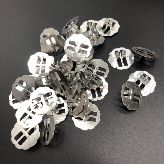 100pcs Wood Candle Wick Base Clips Metal Wick Tabs for Candle Making Supplies Soy Wax DIY Craft