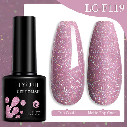 LILYCUTE 7ML Snelle-Extensions Nagelgel - Semi-permanente Acryl Kristalwit & Helder Nude Nagellak voor Prachtige UV Opbouw