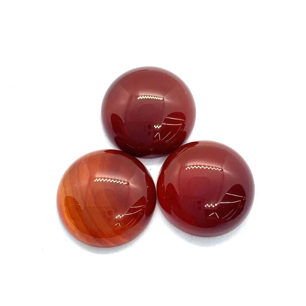 Round Natural Stone Cabochons 4-25mm Flat Back Gemstone Cabs 10pcs for Jewelry Making Rings Earrings Pendants