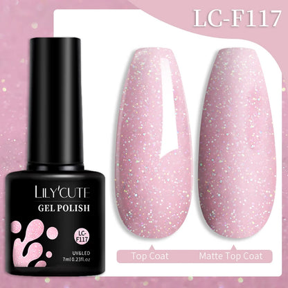 LILYCUTE 7ML Snelle-Extensions Nagelgel - Semi-permanente Acryl Kristalwit & Helder Nude Nagellak voor Prachtige UV Opbouw
