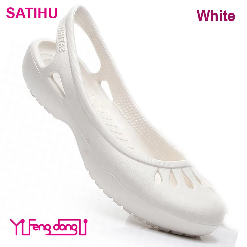 Dames Zomer Satihu Gecertificeerde Lichtgewicht Antislip Klompen Sandalen – Perfect voor Verpleegkundigen, Buitensporten en Stranddagen!