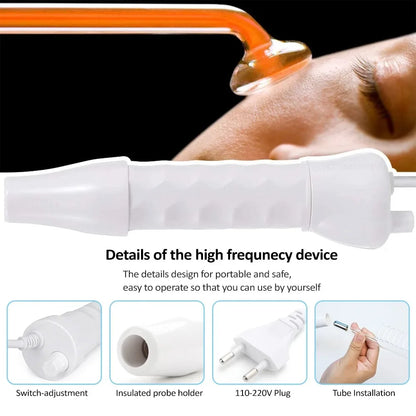 Revolutionaire Draagbare Hoge Frequentie & Microcurrent Schoonheidsapparaat voor Acnebehandeling en Stralende Huid